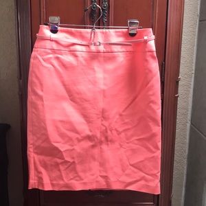 Summer skirt. Coral, pinkish color